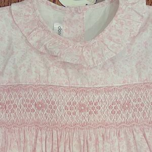 Dondolo pink smocked dress